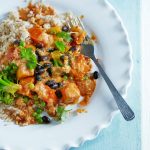 Black bean and Vegetable Curry with Almonds