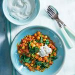 Spicy chickpea and spinach stew